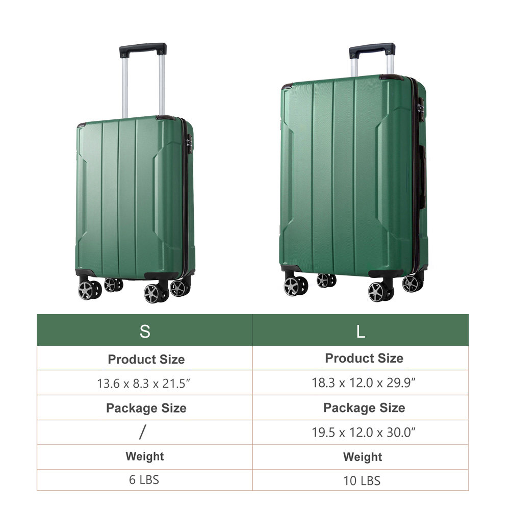 2 Piece Expandable Hardshell A - Expandable Hard Shell Luggage Set review and price