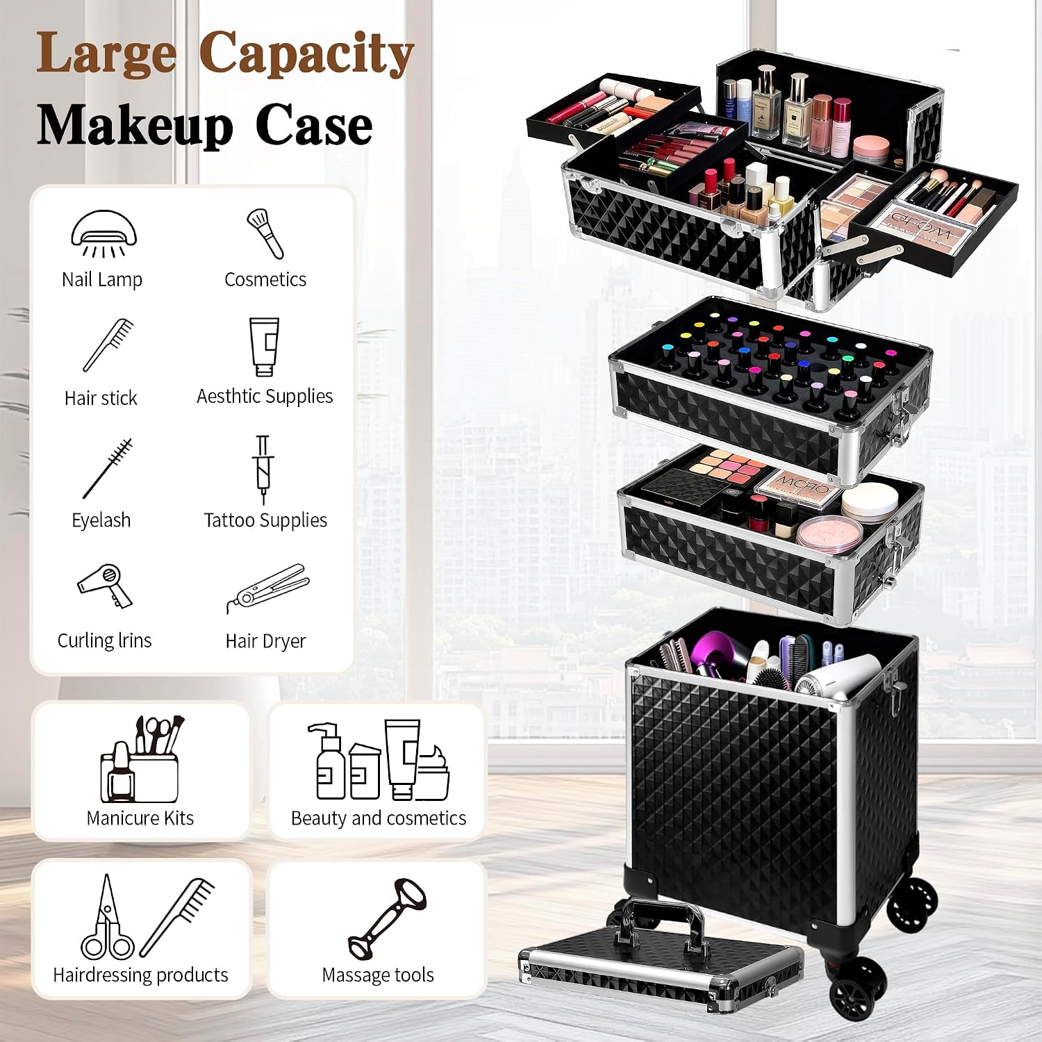 Rolling Makeup Train Case, Cos - Luggage review and price