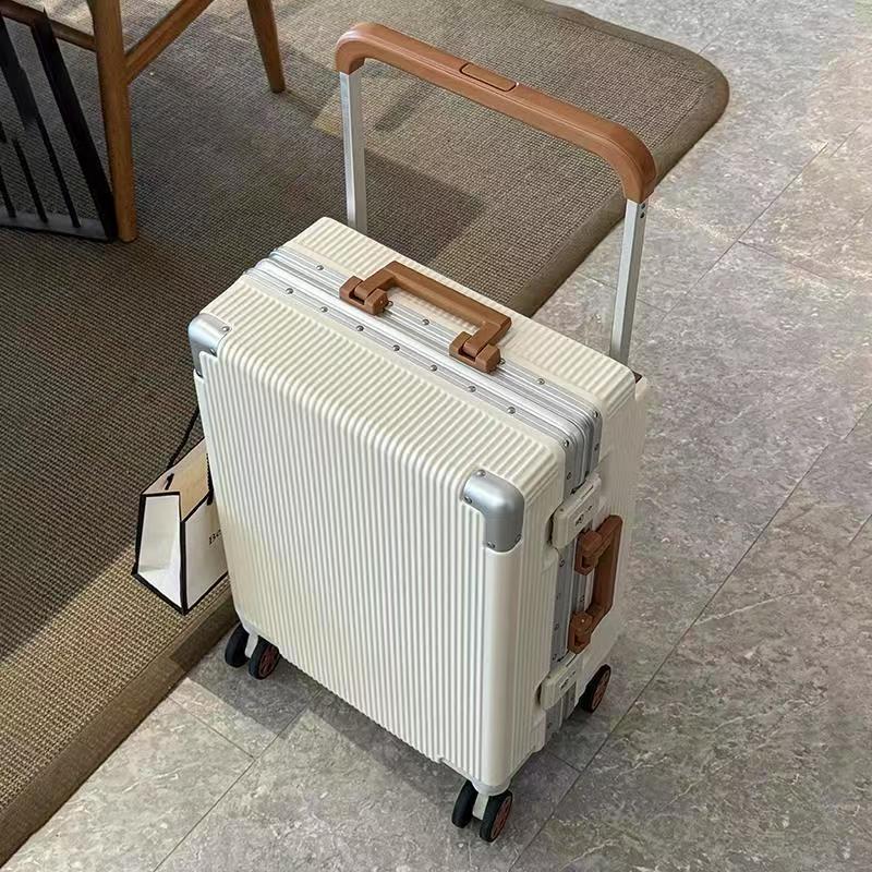 New Wide Trolley Case Luggage  - Aluminum Frame Carry On Luggage review and price
