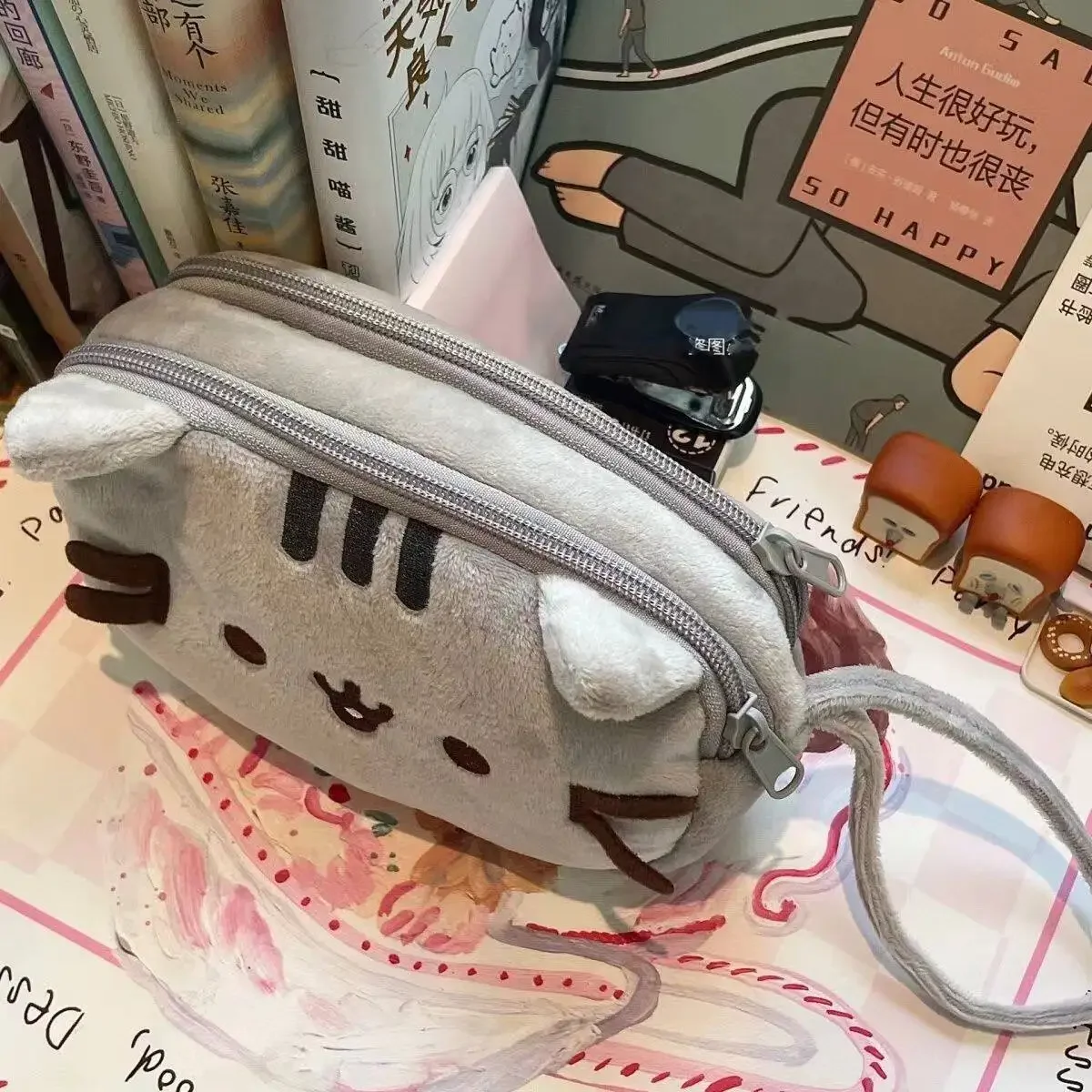 Kawaii Pusheen Fat Cat Cartoon - Cosmetic Bags review and price