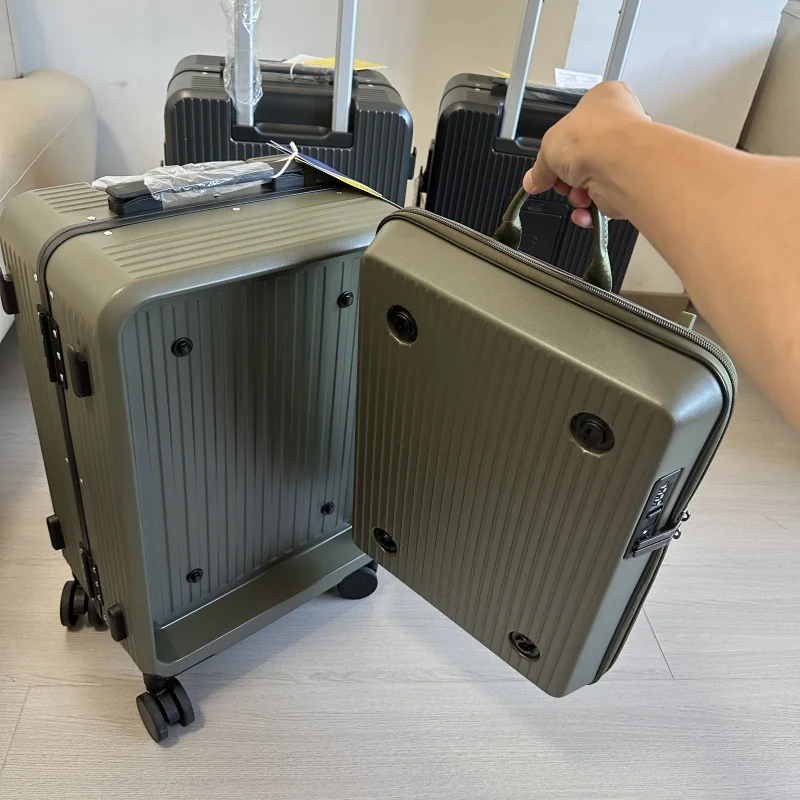2-in-1 Suitcase Detachable Bac - Aluminum Frame Carry On Luggage review and price