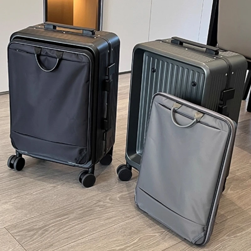 2-in-1 Suitcase Detachable Bac - Aluminum Frame Carry On Luggage review and price
