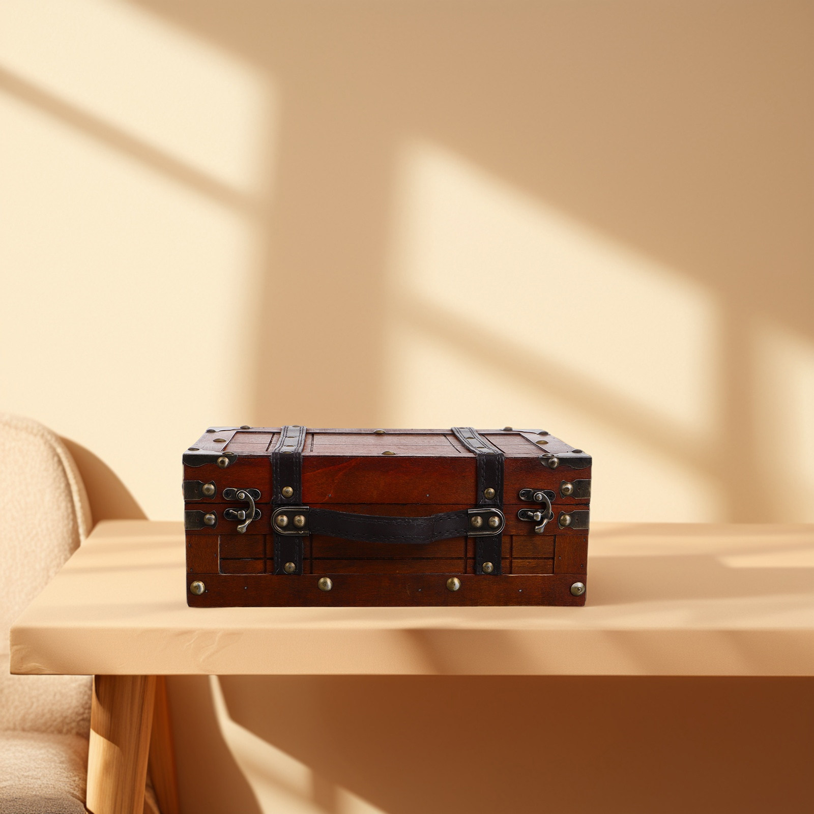 Retro Vintage Wooden Storage B - Retro Vintage Trunk Suitcase review and price