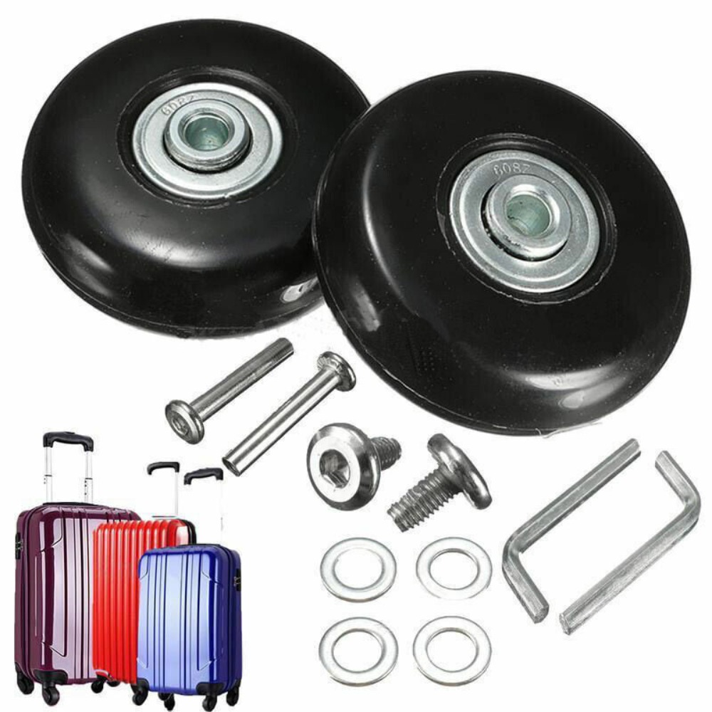 2Pcs Replace Wheels With Screw - Silent Replacement Luggage Wheels review and price