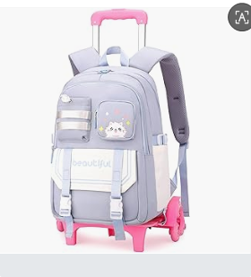 kids School Rolling backpack F - Foldable Rolling Luggage Bag review and price