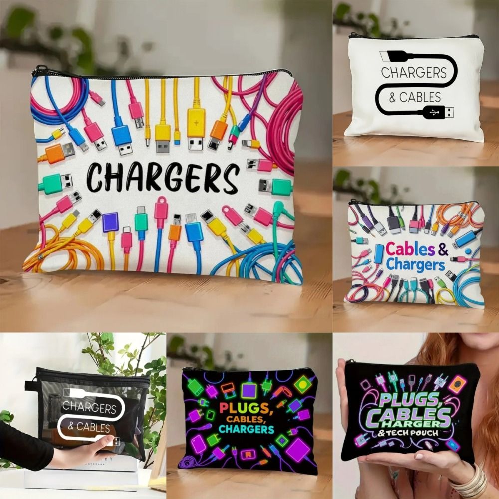 New Canvas Charger Storage Pou - Cosmetic Bags review and price