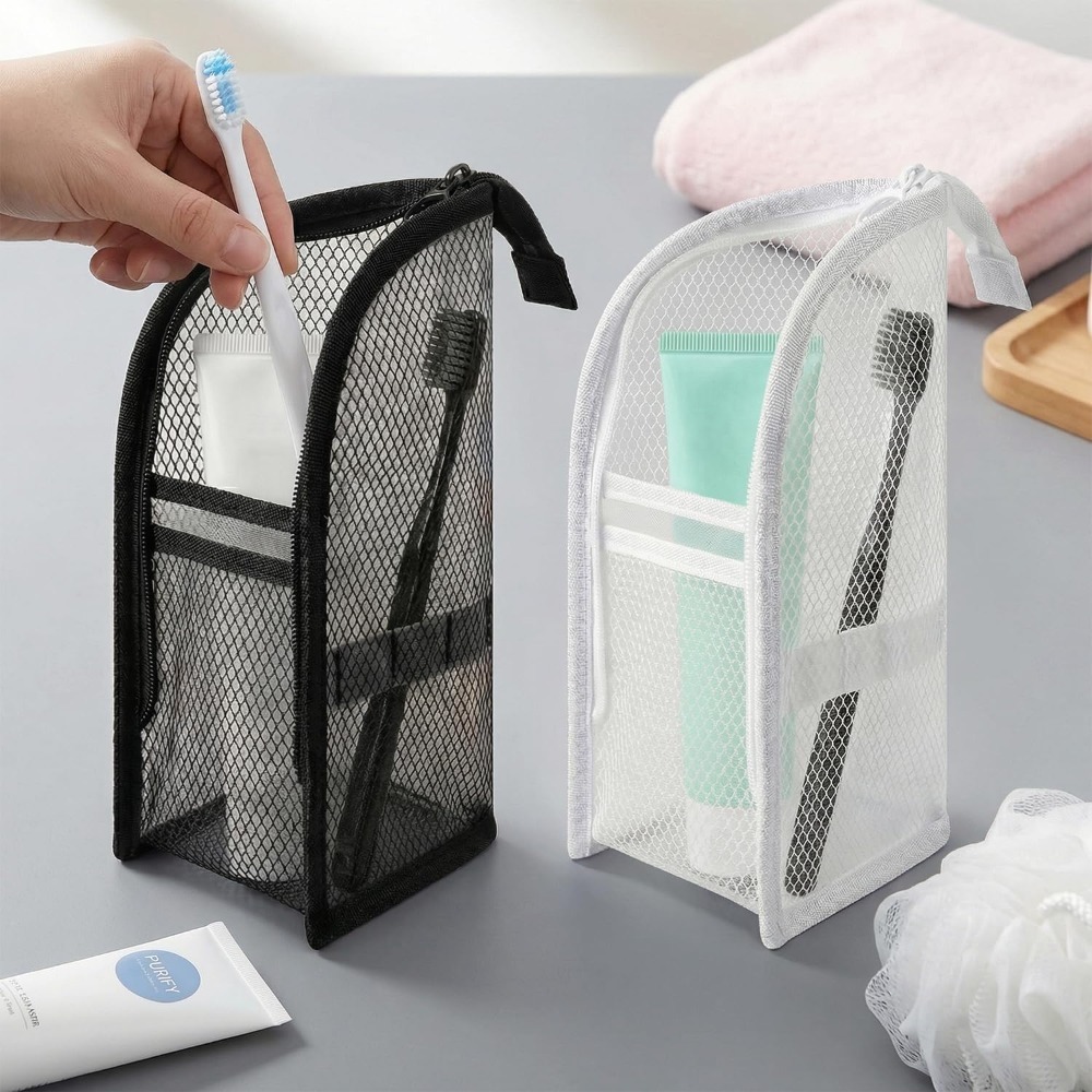Mesh Toiletry Bag Breathable Q - Cosmetic Bags review and price