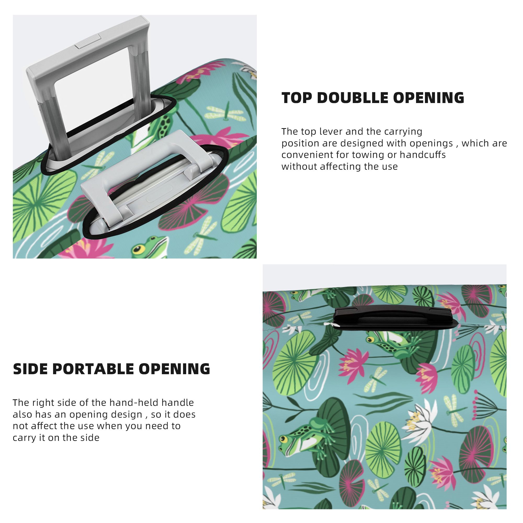 Frogs and water lilies Travel  - Waterproof Suitcase Cover Protector review and price